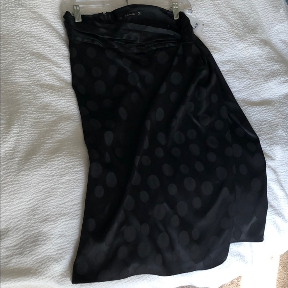 Zara black midi skirt